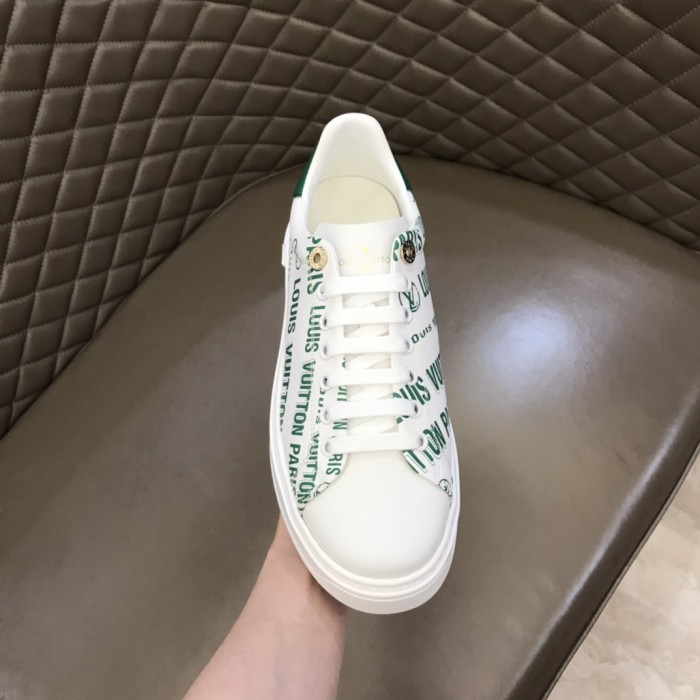 LOUIS VUITTON Time Out Sneakers 'White Green'