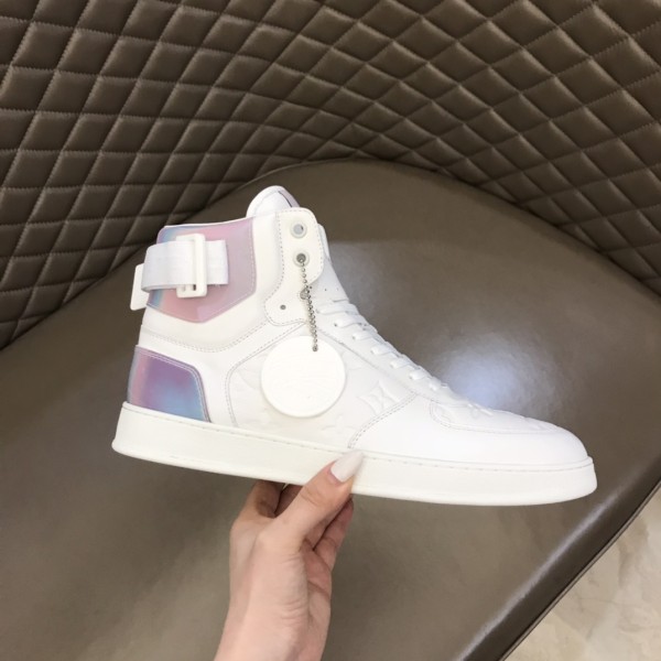 LOUIS VUITTON Rivoli Ankle Sneakers 'White With Iridescent Back'