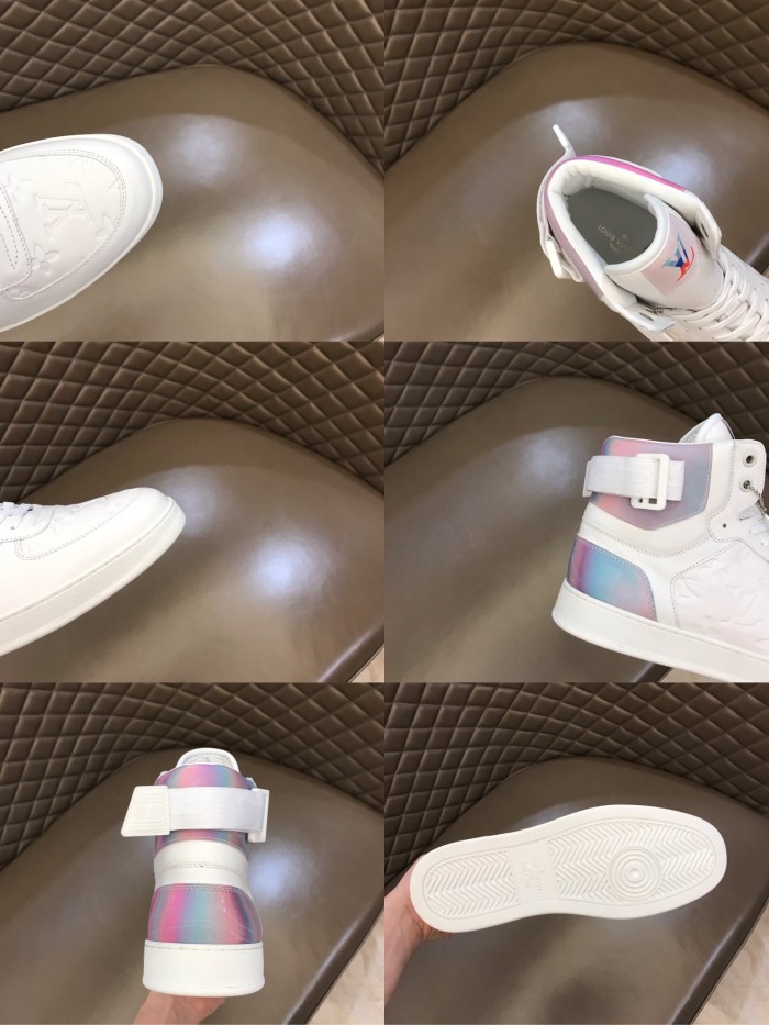 LOUIS VUITTON Rivoli Ankle Sneakers 'White With Iridescent Back'