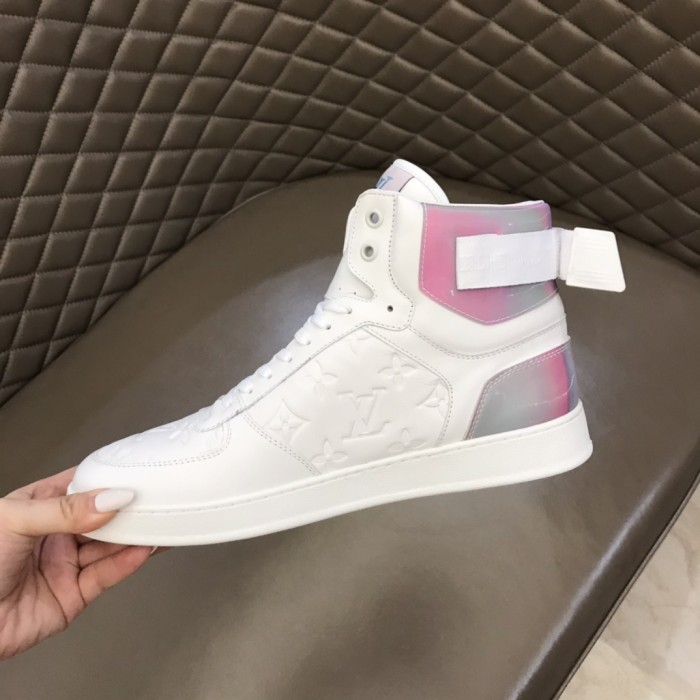 LOUIS VUITTON Rivoli Ankle Sneakers 'White With Iridescent Back'