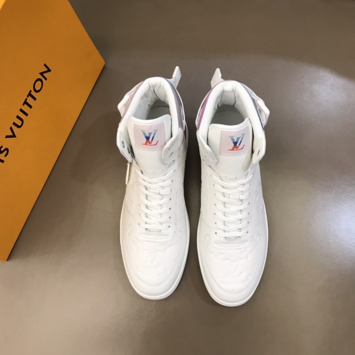 LOUIS VUITTON Rivoli Ankle Sneakers 'White With Iridescent Back'