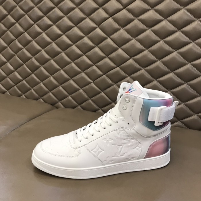 LOUIS VUITTON Rivoli Ankle Sneakers 'White With Iridescent Back'