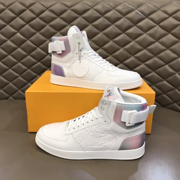 LOUIS VUITTON Rivoli Ankle Sneakers 'White With Iridescent Back'