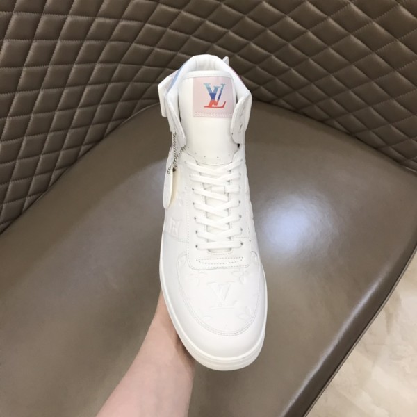 LOUIS VUITTON Rivoli Ankle Sneakers 'White With Iridescent Back'