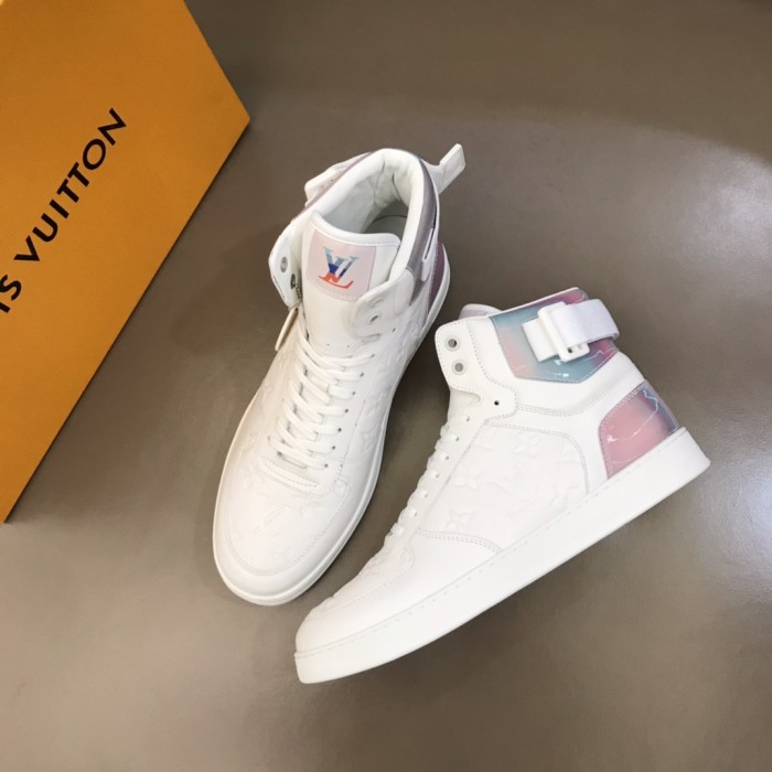 LOUIS VUITTON Rivoli Ankle Sneakers 'White With Iridescent Back'