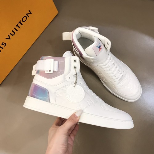LOUIS VUITTON Rivoli Ankle Sneakers 'White With Iridescent Back'
