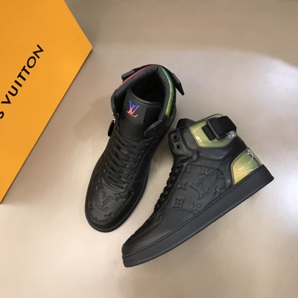 LOUIS VUITTON Rivoli Ankle Sneakers 'Black With Iridescent Back' Rivoli