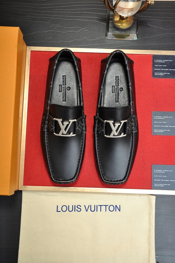 LOUIS VUITTON Monte Carlo Loafers Men's Black