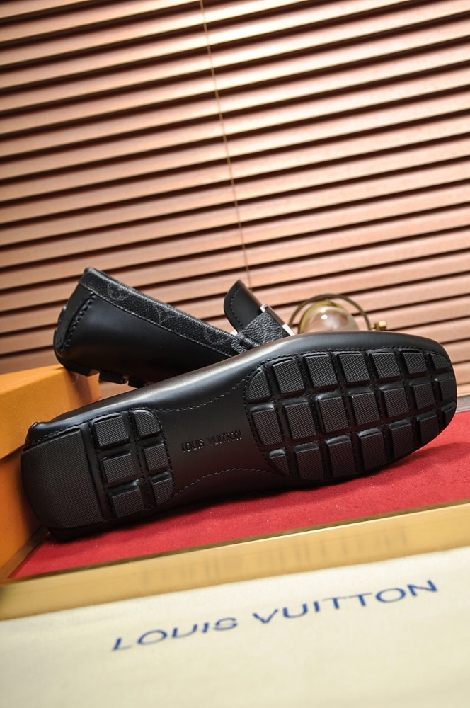 LOUIS VUITTON Monte Carlo Loafers Men's Black