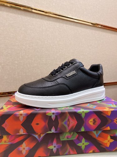 LOUIS VUITTON Beverly Hills Sneakers 'Black With White Logo'
