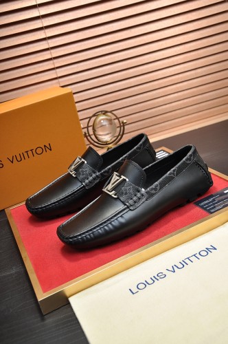 LOUIS VUITTON Monte Carlo Loafers Men's Black