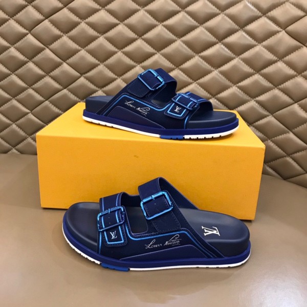 LOUIS VUITTON Trainer Mule Blue