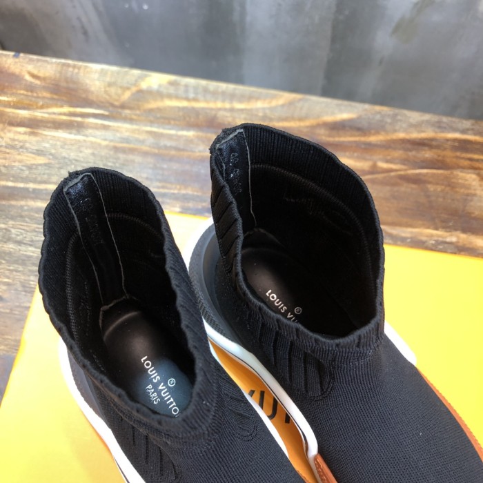 LOUIS VUITTON Archlight High top Casual Shoes Women's Black Orange