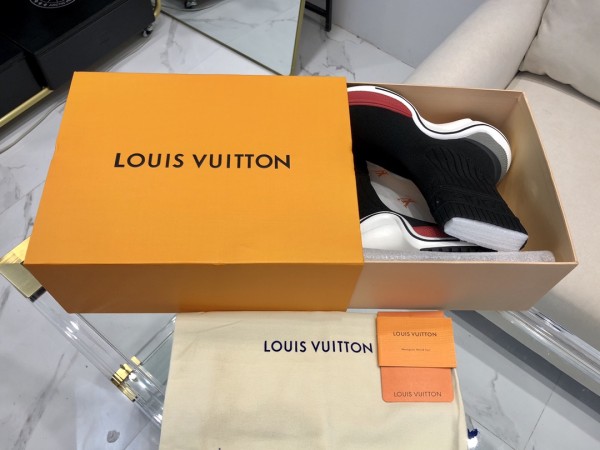 LOUIS VUITTON Lv Archlight High Top Sports Shoes Black/Red Women's