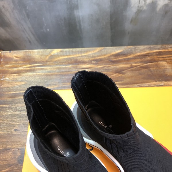 LOUIS VUITTON Lv Archlight High Top Sports Shoes Black/Red Women's