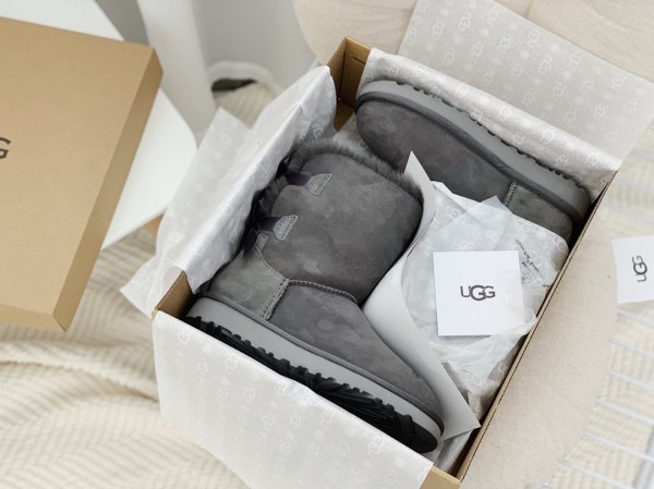 UGG Bailey Bow II Boot Grey (Women's)