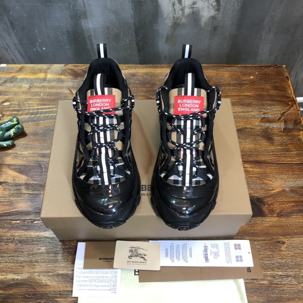 Burberry Arthur Low-Top Sports Casual Shoes Brown Black