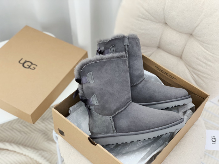 UGG Bailey Bow II Boot Grey (Women's)