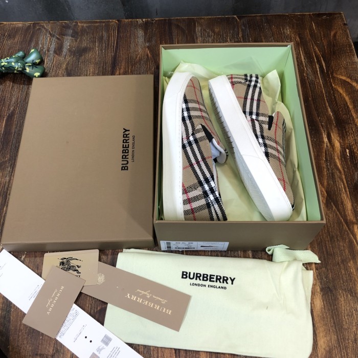 Burberry Slip On Check Print