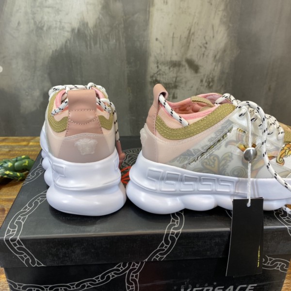 Versace Chain Reaction White Pink Yellow Barocco (W)