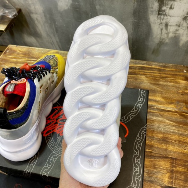 Versace Chain Reaction Multi-Color Rubber Suede
