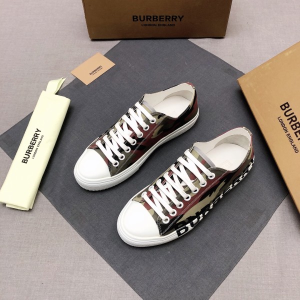 Burberry Logo-print Lace-up Sneaker Green Camo