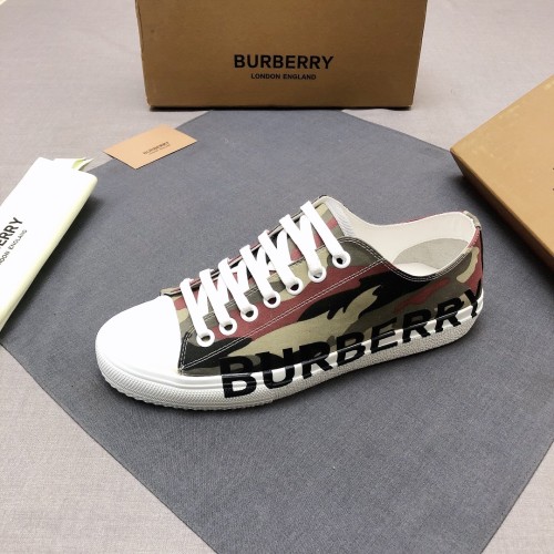 Burberry Logo-print Lace-up Sneaker Green Camo