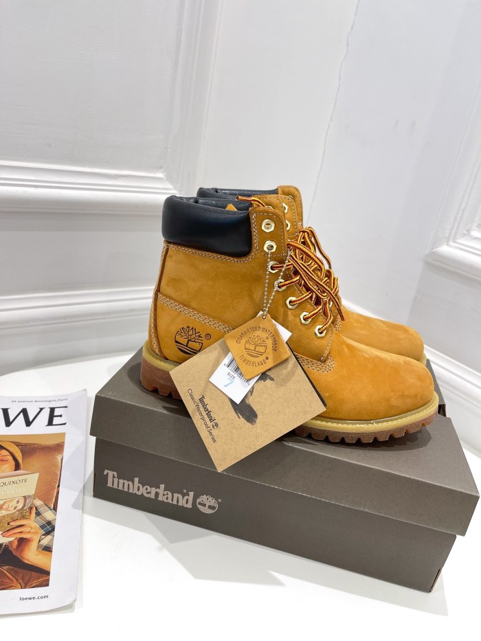Timberland 6  Premium Waterproof Boots Wheat (Wide)