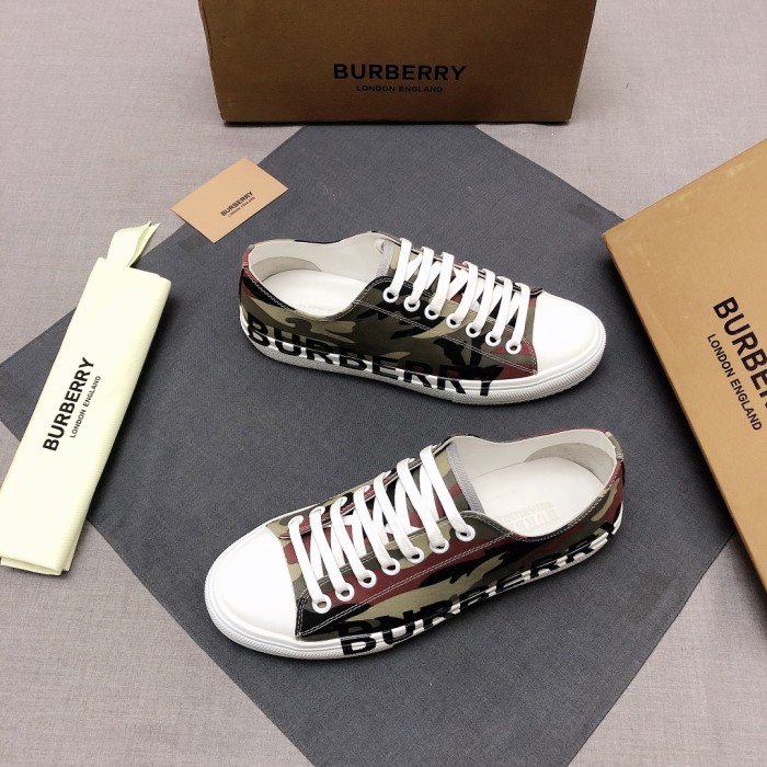 Burberry Logo-print Lace-up Sneaker Green Camo