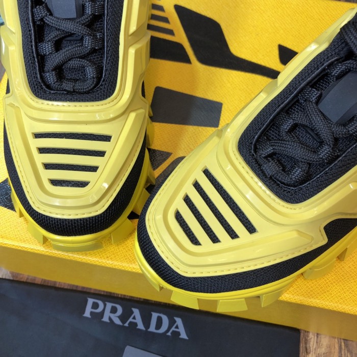 PRADA Cloudbust Thunder Casual Shoes Women's Low top Black/Yellow