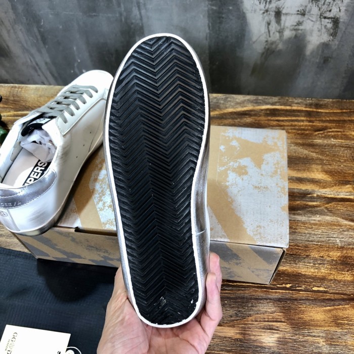 Golden Goose Super Star White Silver Sparkle