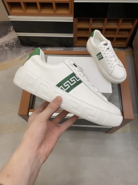 VERSACE Greca Sneaker 'White Bright Green'