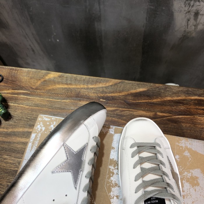 Golden Goose Super Star White Silver Sparkle