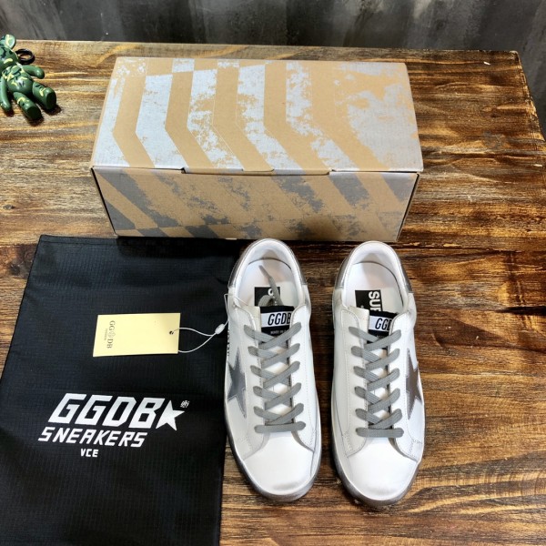 Golden Goose Super Star White Silver Sparkle