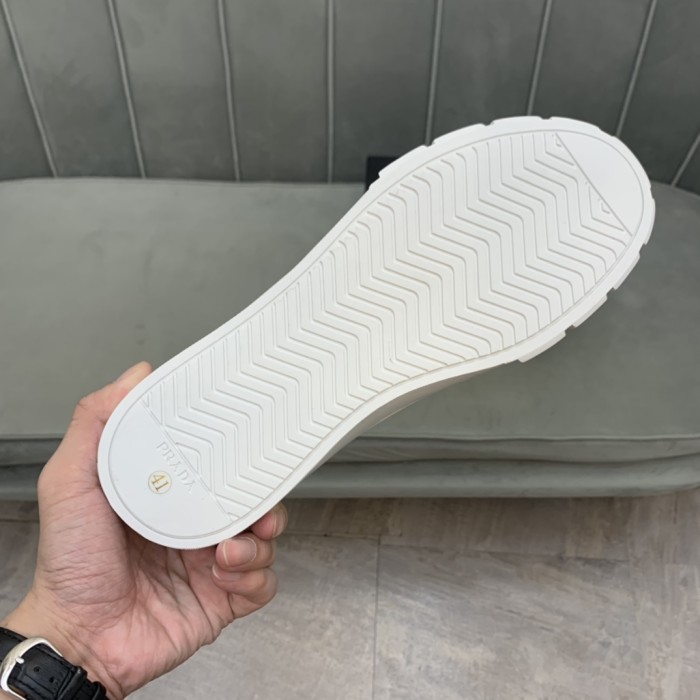 PRADA Women's Gabardine Wheel Low 'Black White'