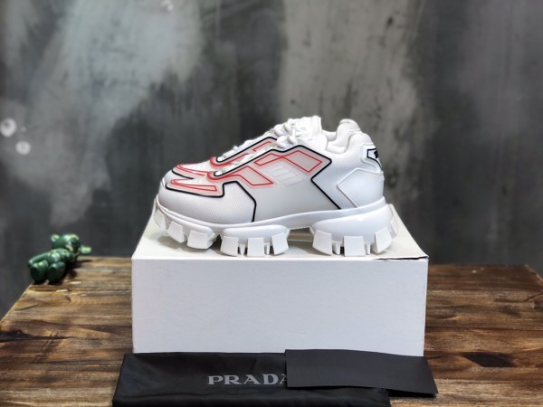 PRADA Cloudbust Thunder Knit 'White Red'