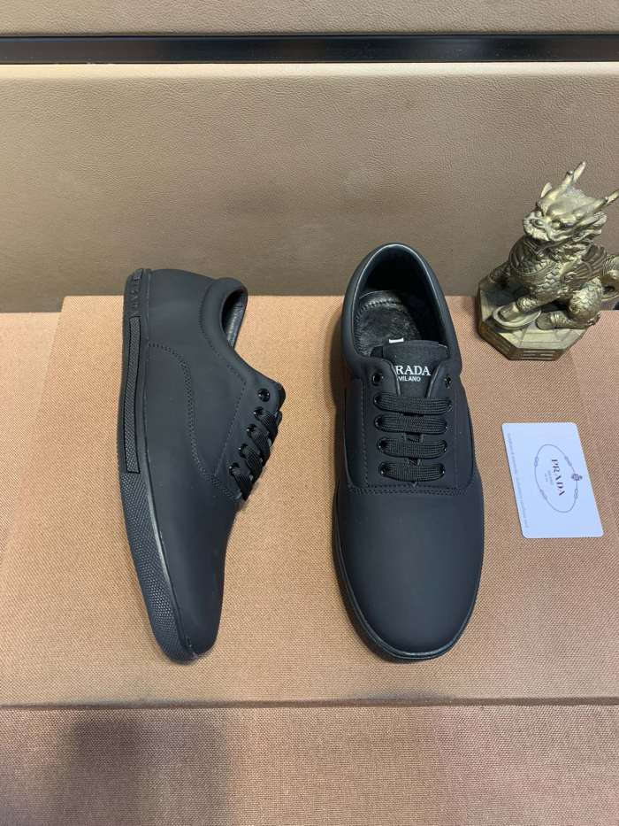 PRADA Skateboard Shoes Men's Black