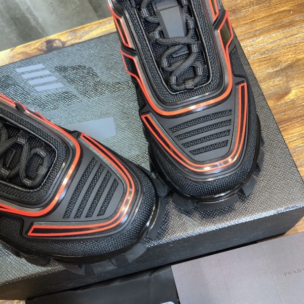 PRADA Cloudbust Thunder Knit 'Black Red'