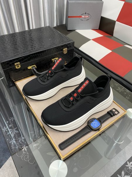 PRADA America's Cup Sneakers 'Black Neoprene'