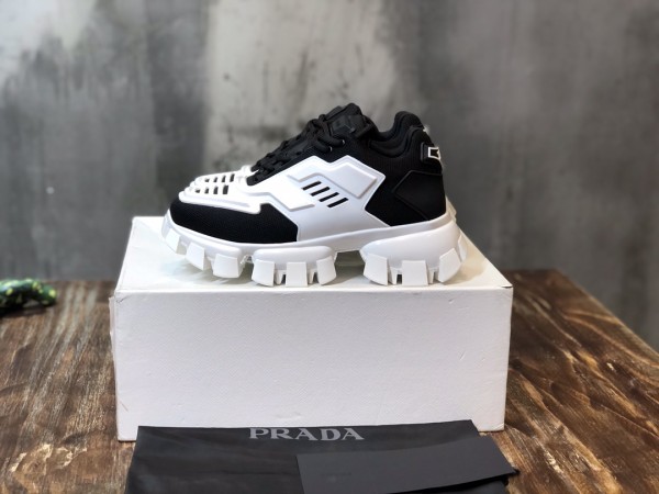PRADA Cloudbust Thunder Low Top Casual Shoes Women's Black White