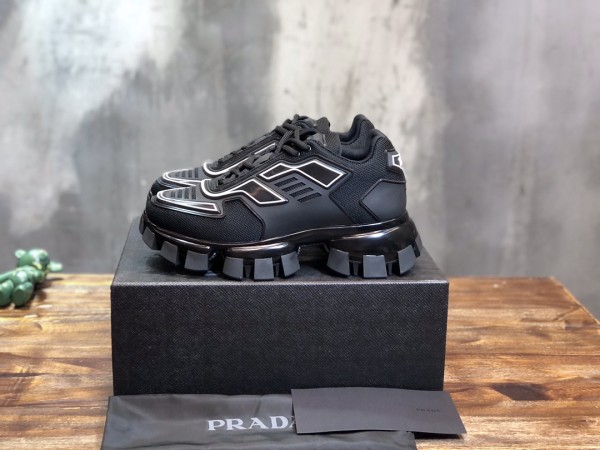 Prada Cloudbust Thunder Knit Black white
