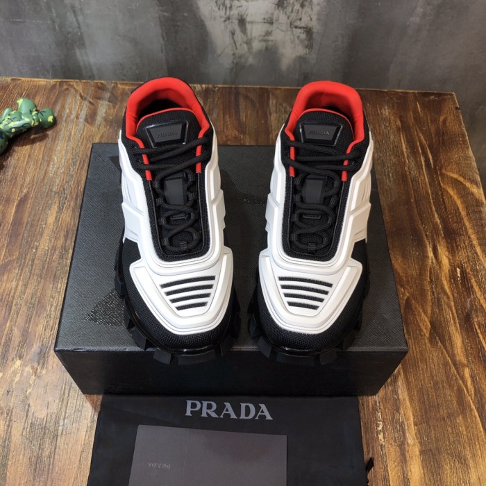 PRADA Cloudbust Thunder Sneakers White Black