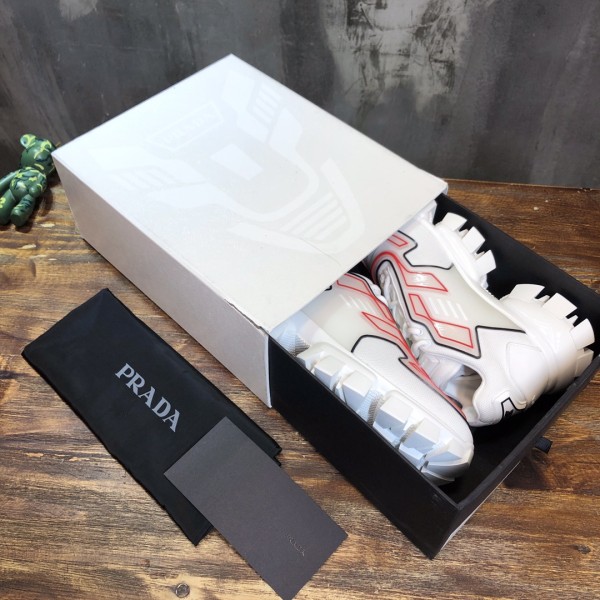 PRADA Cloudbust Thunder Knit 'White Red'
