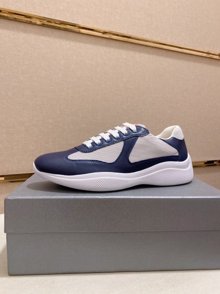 PRADA Cushioning Low Top Sports Casual Shoes Men's Dark Blue