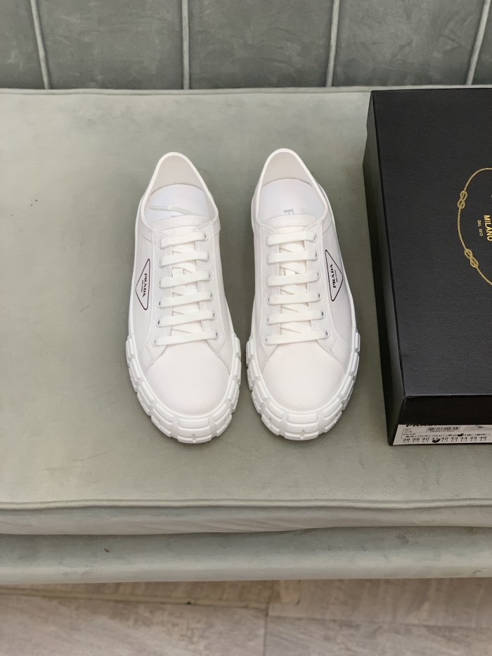 PRADA Cassetta Wheel Leather Low 'White'