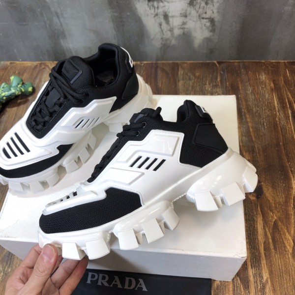 PRADA Cloudbust Thunder Low Top Casual Shoes Women's Black White