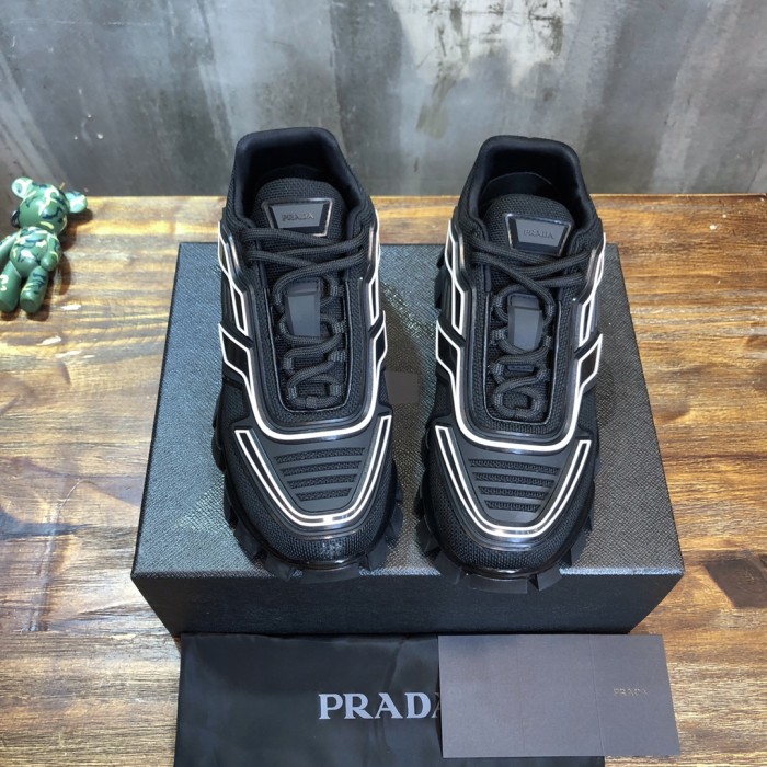 Prada Cloudbust Thunder Knit Black white