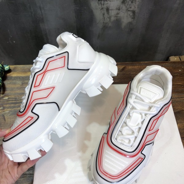 PRADA Cloudbust Thunder Knit 'White Red'