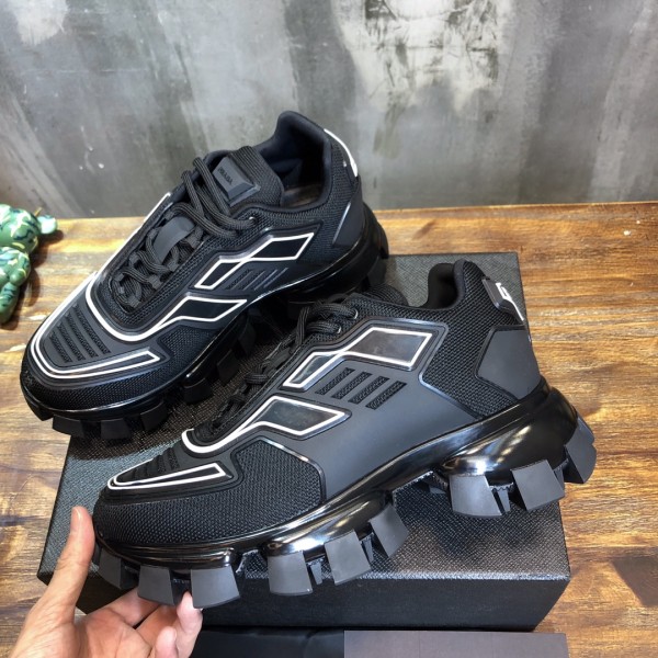 Prada Cloudbust Thunder Knit Black white