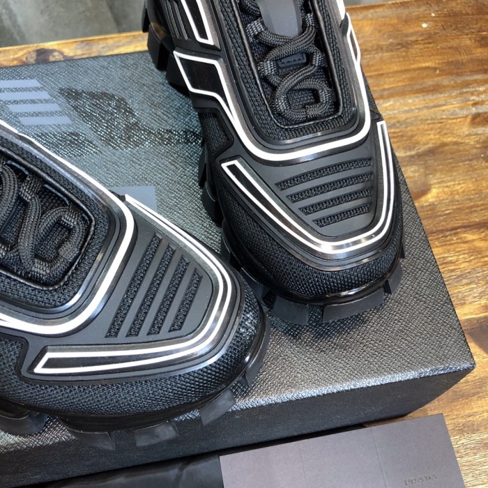 Prada Cloudbust Thunder Knit Black white